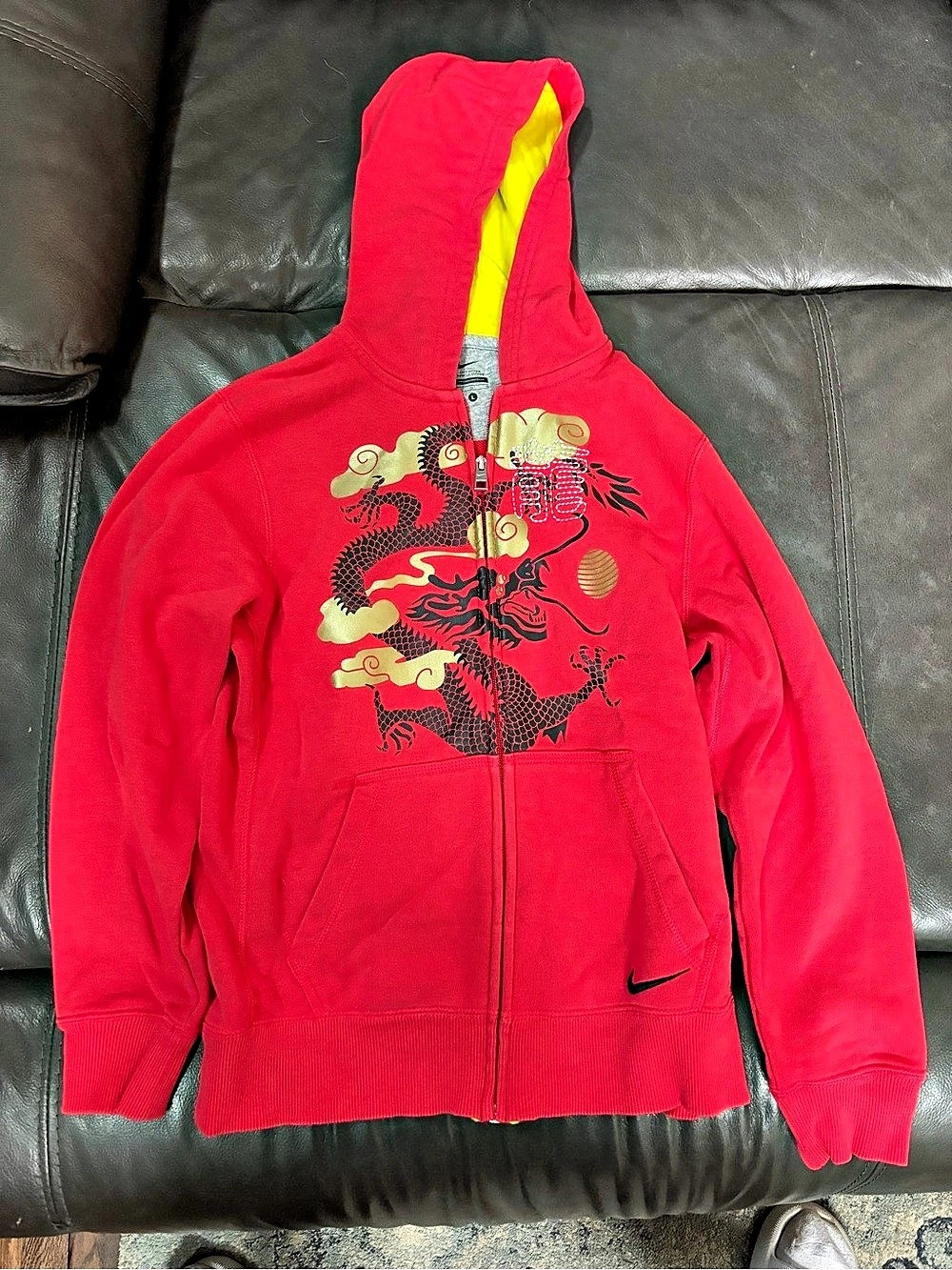 Nike Chinese New Year of the dragon Hoodie -Red Size kids Large